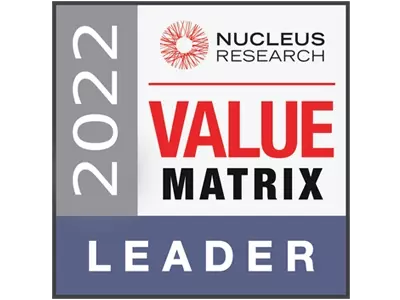 2022 Nucleus Research Value Matrix Leader